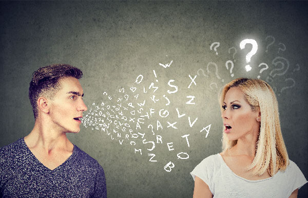 woman having trouble understanding words