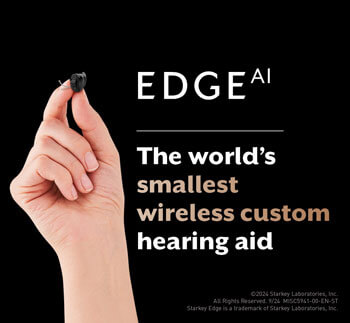 edge ai the smallest wireless custom hearing aid